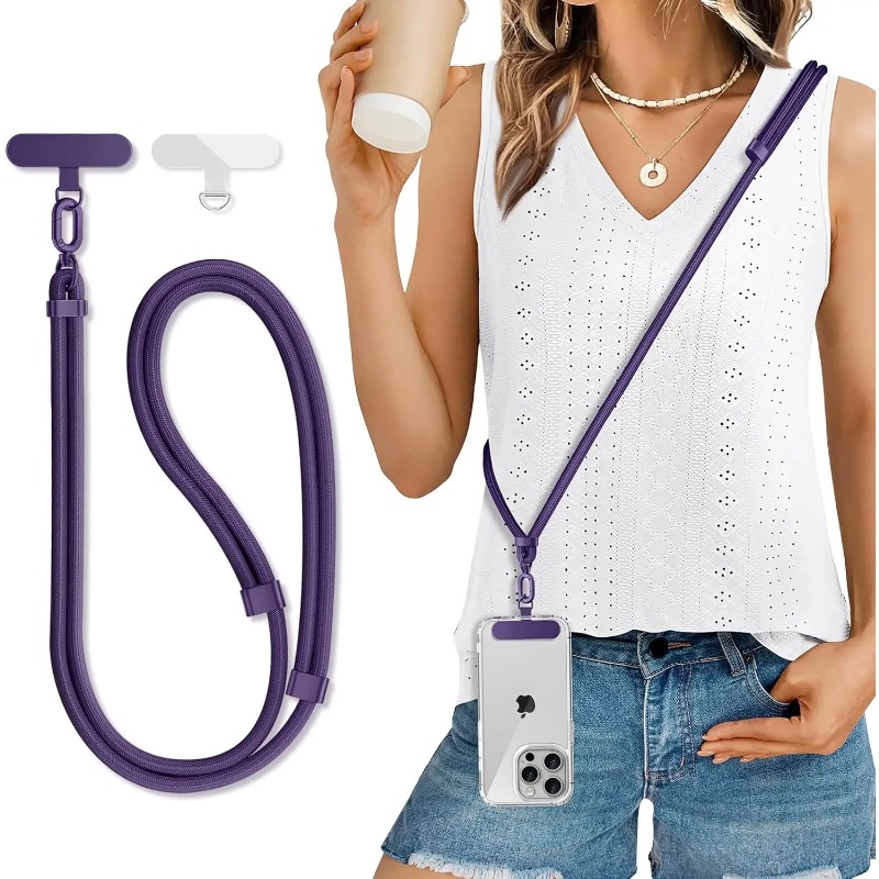 Phone Bag Crossbody - Universal Adjustable Phone Lanyard Crossbody Necklace