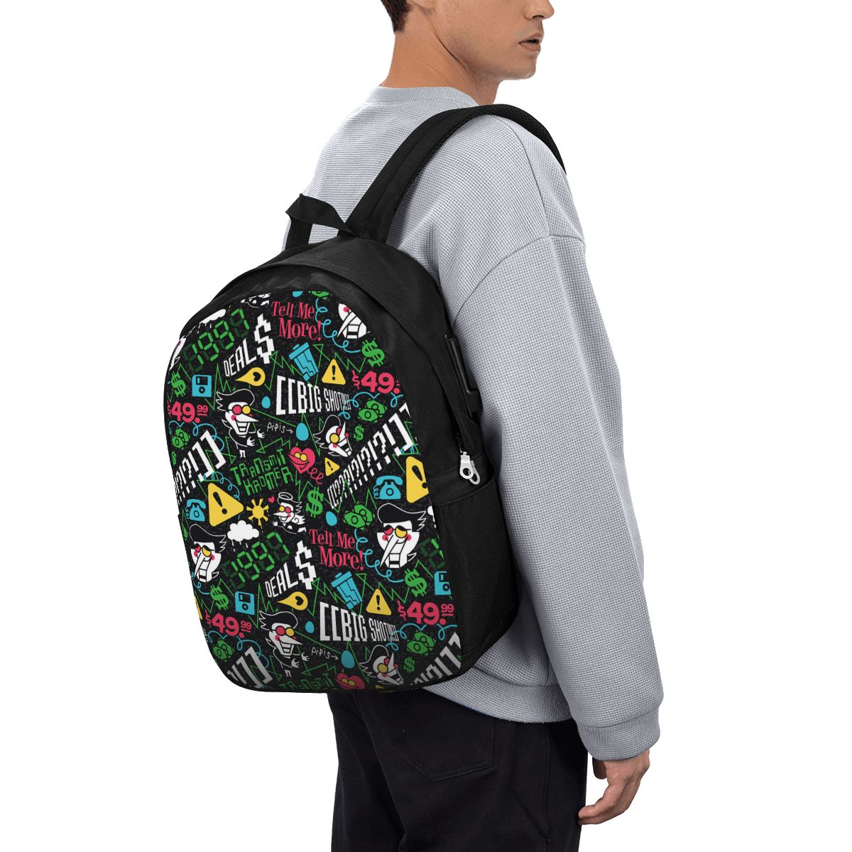 Women Bags For Travel - Deltarune SPAMTON G Backpack Travel Notebook