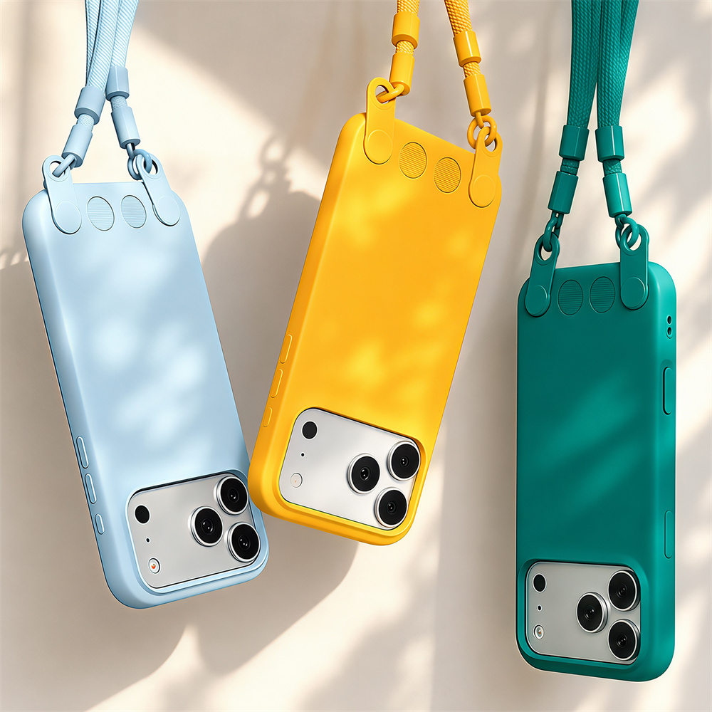 Phone Bag Crossbody - Crossbody Lanyard Matte Liquid Silicone Phone