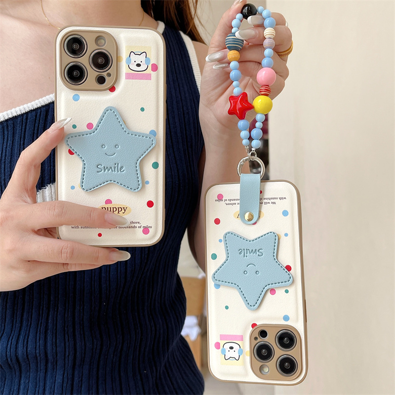 Phone Bag Crossbody - Color Polka Dot Cute Star Phone