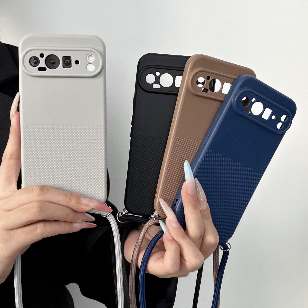 Phone Bag Crossbody - Crossbody Lanyard Strap Matte TPU Phone