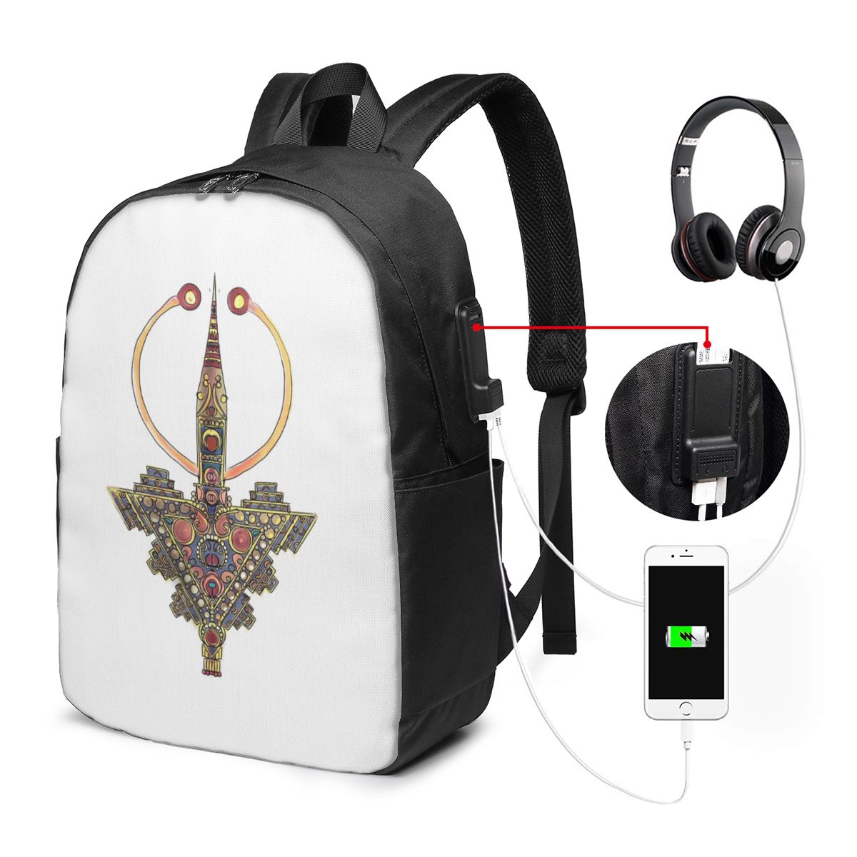 Women Bags For Travel - Kabyle Jewelry Amazigh MoroccoBackpack Travel Notebook