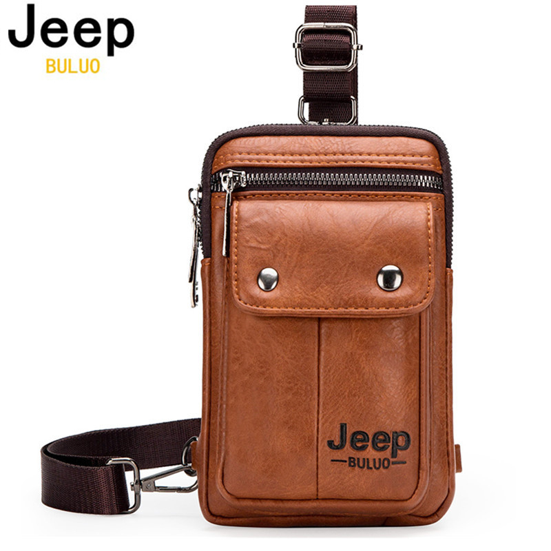 Saddle Bag Leather - JEEP BULUO Small Multi-function Sling Crossbody