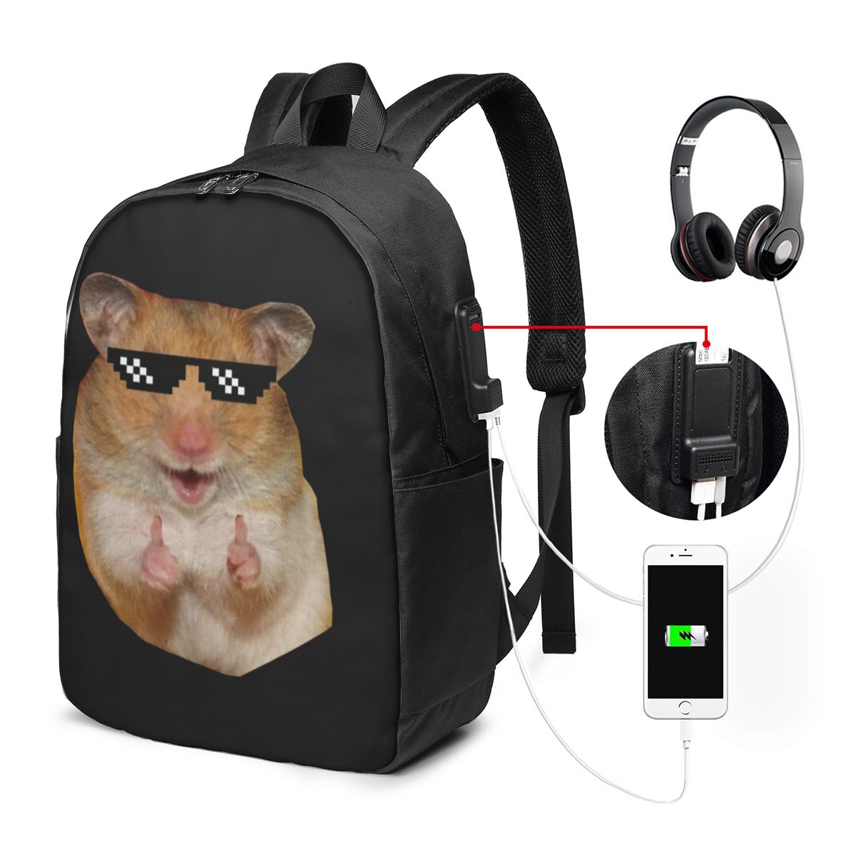 Funny Hamster Backpack Travel  - Women Bags For Travel review and price