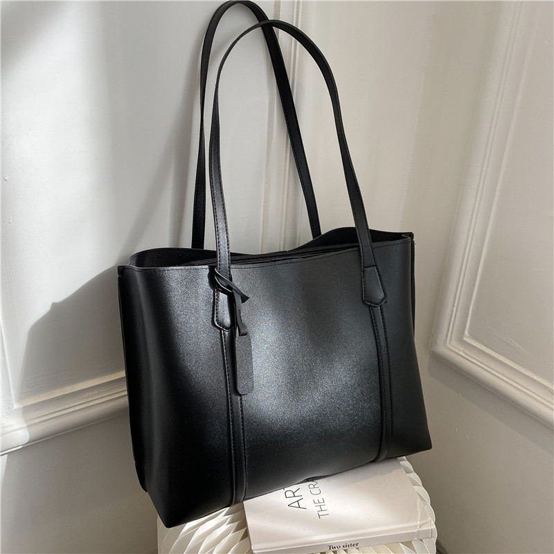 Classic Black Faux Leather Tot - Women'S Work Bags Tote review and price