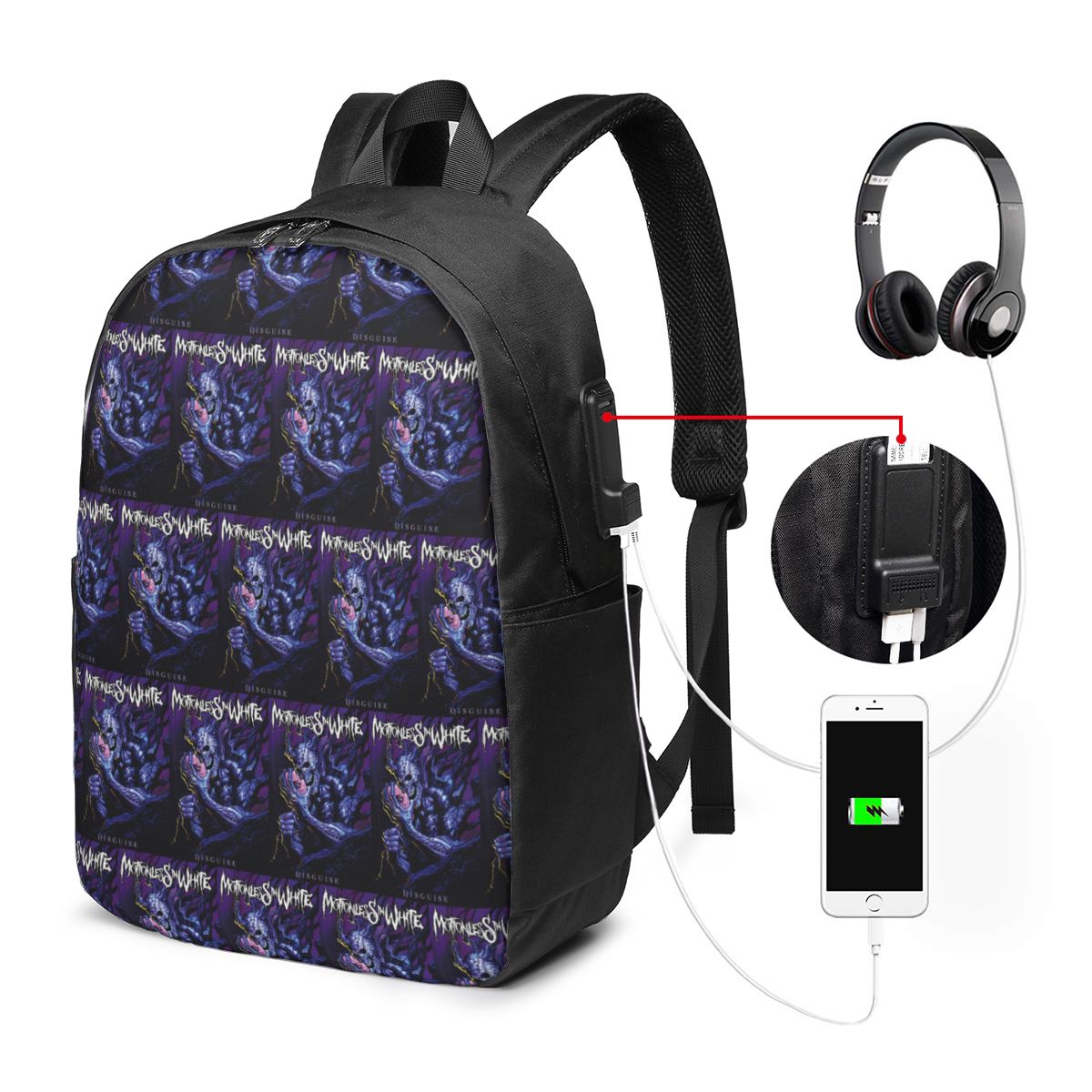 Motionless In White Backpack T - Women Bags For Travel review and price