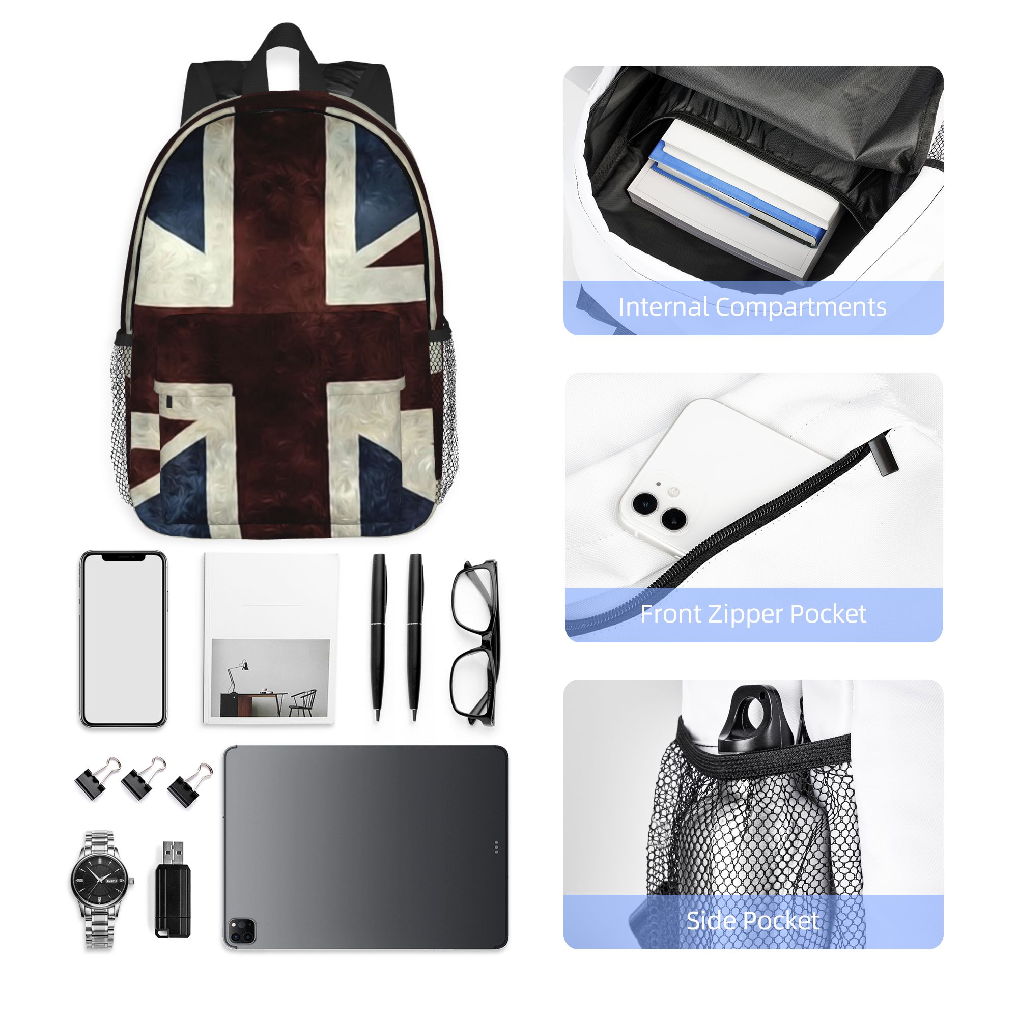 Union Jack Flag Of The UK Back - Women Bags Uk Sale review and price