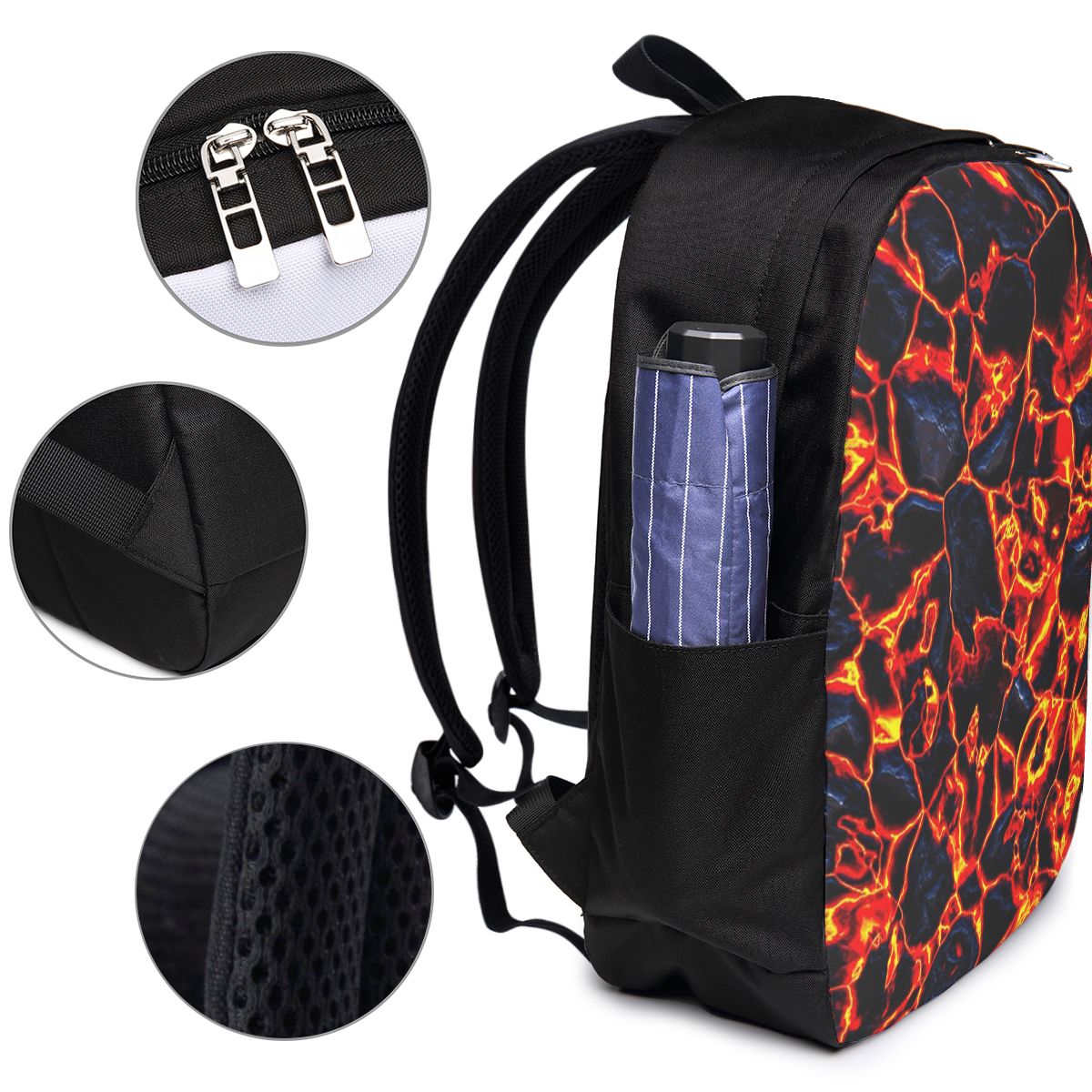 Magma Volcano Lava Fire Backpa - Women Bags For Travel review and price