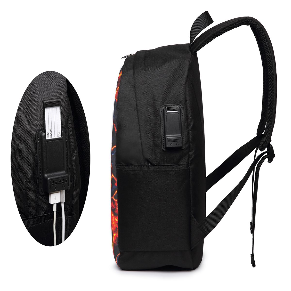 Magma Volcano Lava Fire Backpa - Women Bags For Travel review and price