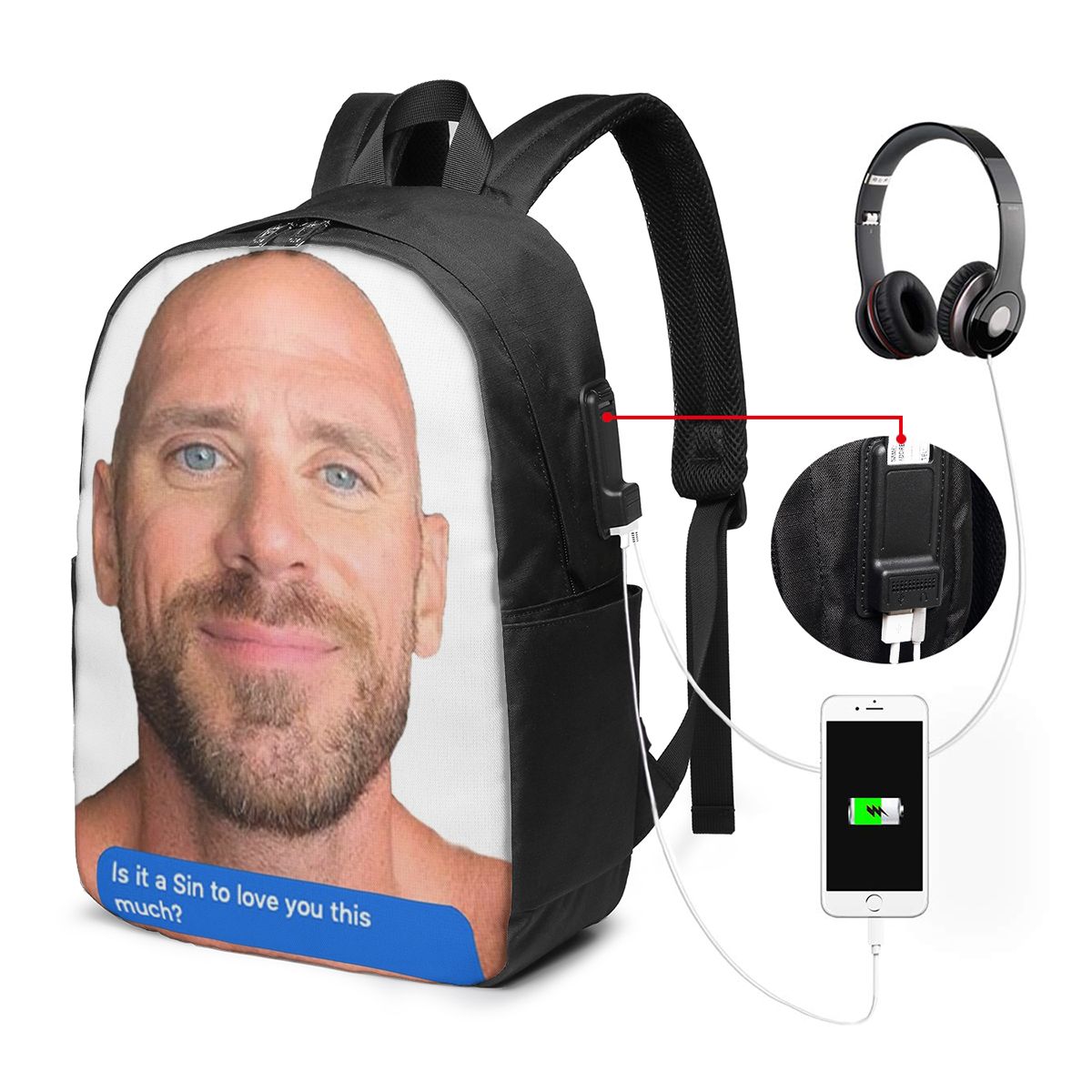 Johnny Sins Flirty Text Bubble - Women Bags For Travel review and price