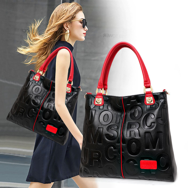 Genuine Cowhide Embossed Lette - Women'S Work Bags Tote review and price