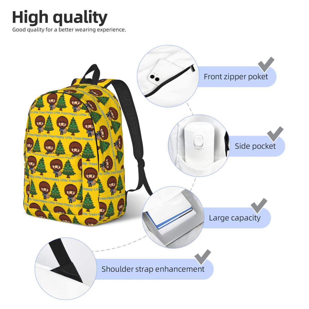 HAPPY LITTLE TREES (BOB ROSS)  - Women Bags Ross review and price
