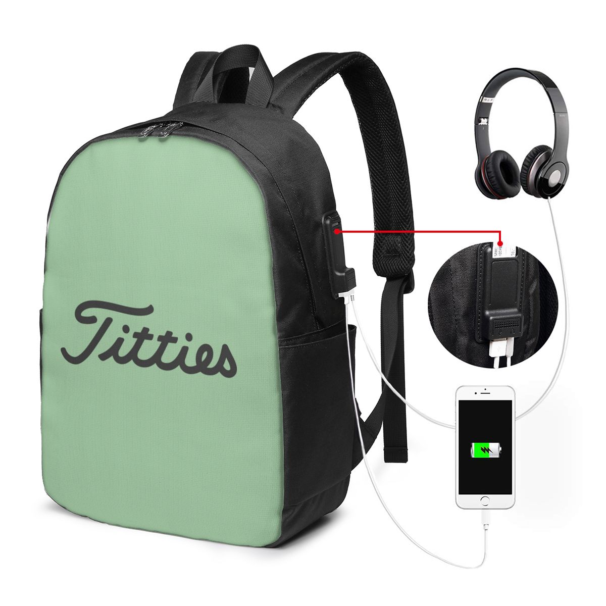 Titties Golf Ball Backpack Tra - Women Bags For Travel review and price