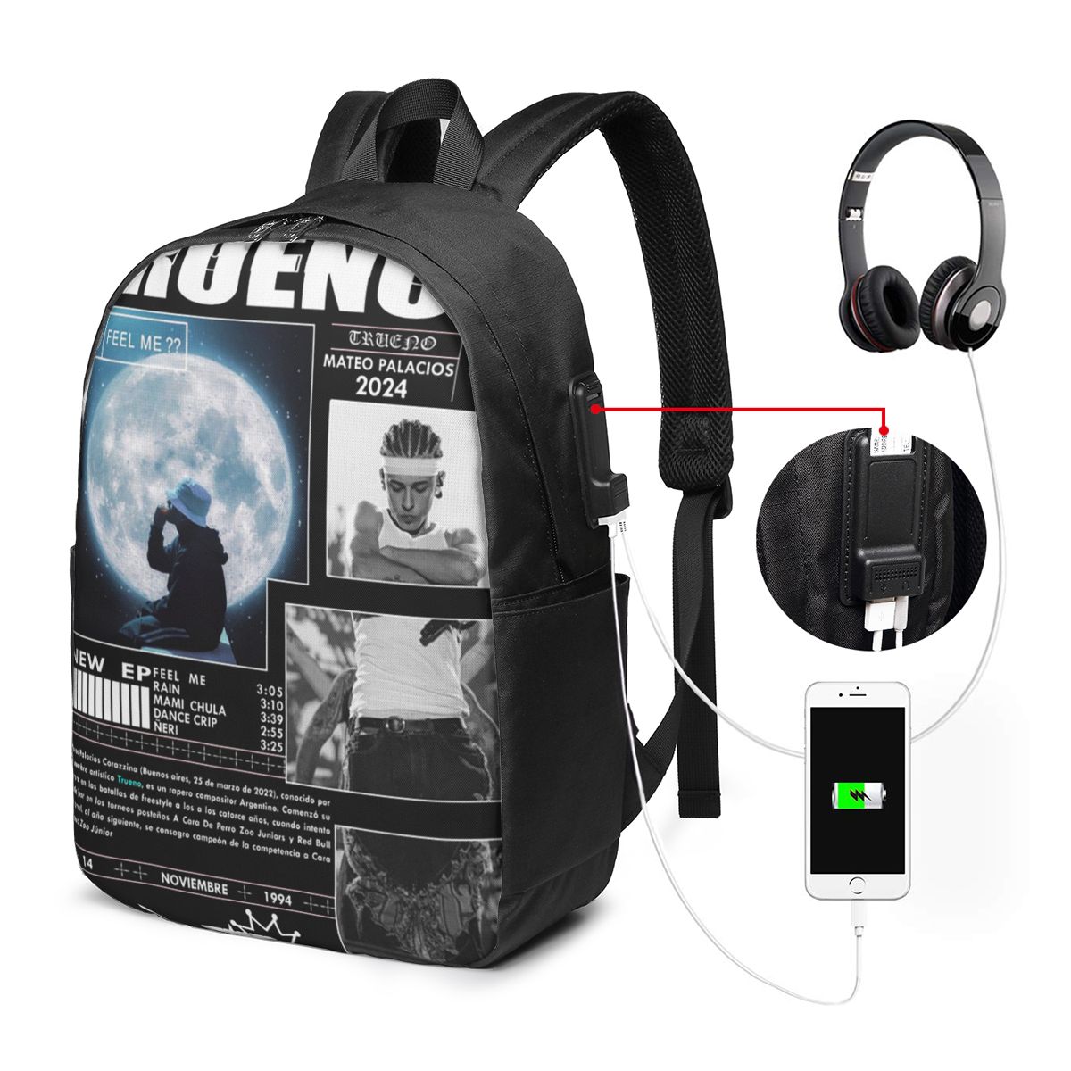 Funny Trueno Hip Hop Rapper Ba - Women Bags For Travel review and price