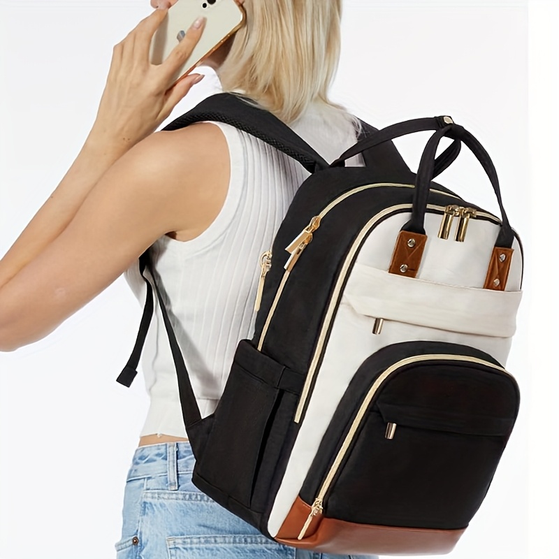 Women Two Tone Laptop Backpack - Women Bags For Travel review and price