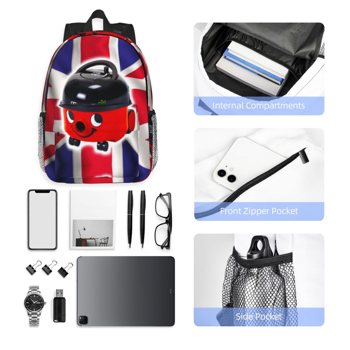 Henry Hoover With UK Flag Back - Women Bags Uk Sale review and price