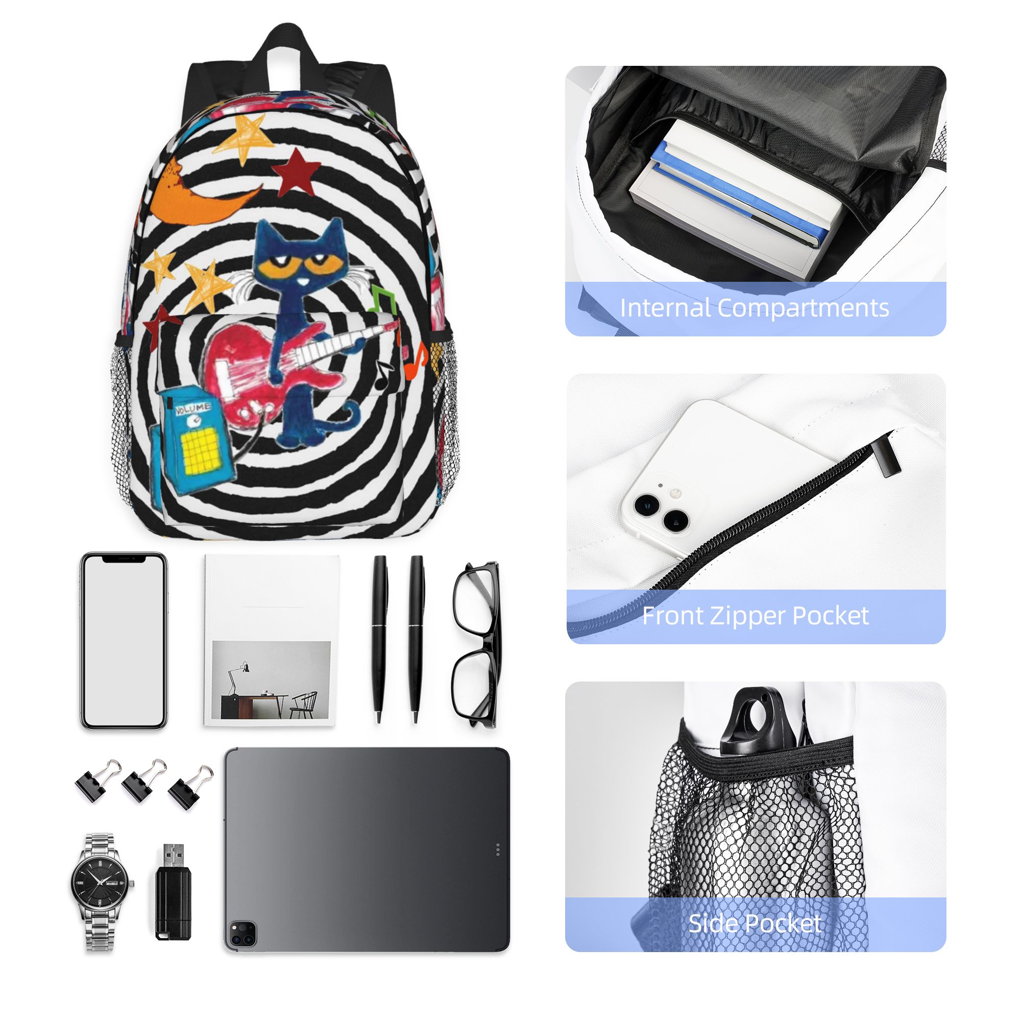 Pete The Cat Backpack Hot Sale - Women Bags Discount review and price